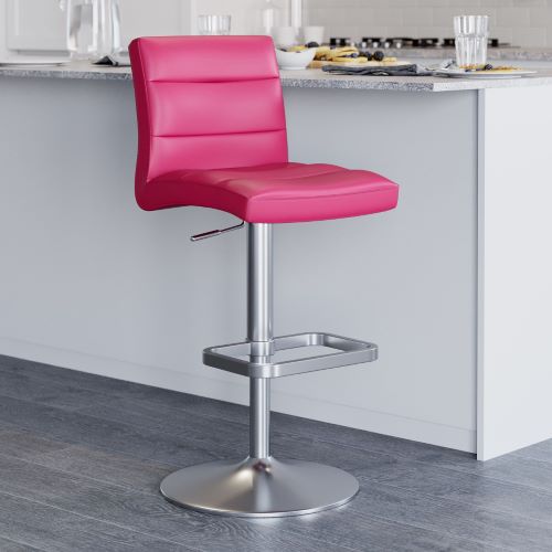Lush Bar Stool - Magenta
